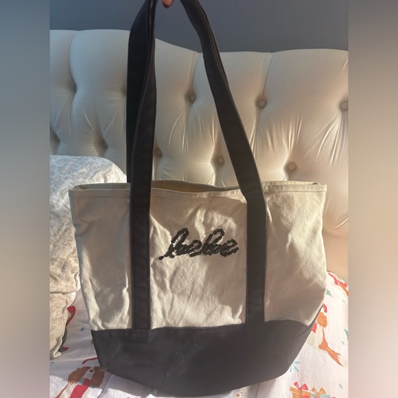 Original Bebe tote bag black sequined writing - Picture 2 of 4